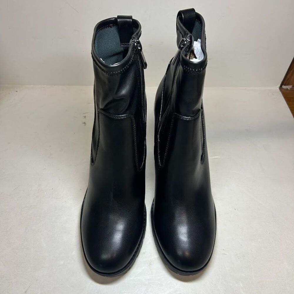 BCBGeneration Womens 9 M Black Pella Faux Leather Ankle Booties NIB PU3 - Picture 3 of 5